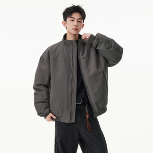 宽松休闲工装 立领飞行夹克男士 外套 男生美式 SHAPOES春秋季