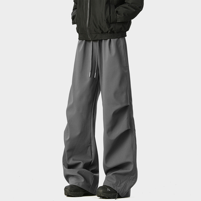 SHAPOES美式宽松直筒加绒休闲裤