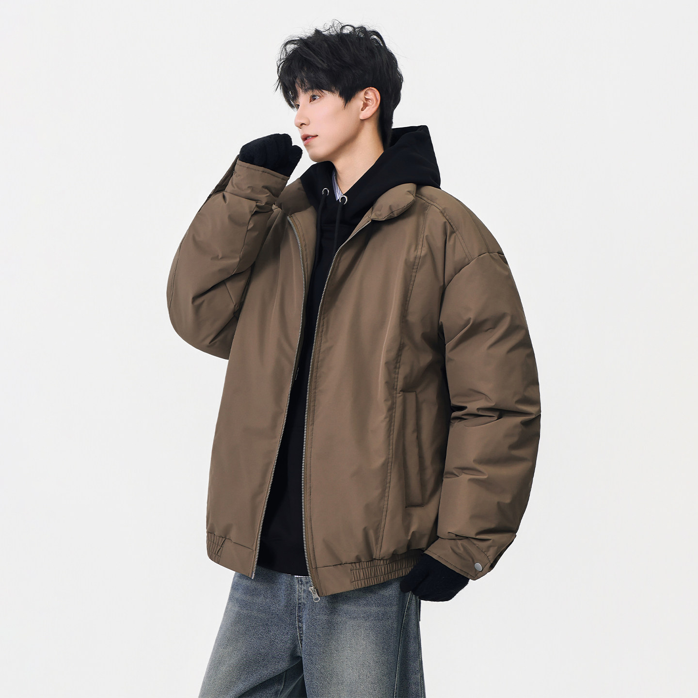 SHAPOES美式宽松休闲棉服外套