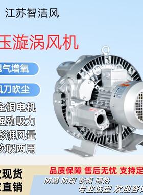 深水曝气高压风机GRB-720H0555.5kw气环式真空泵高负压漩涡气泵