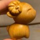 速发崖柏木雕刻手玩物件崖柏小羊文玩桌把件室茶手面家庭小摆件