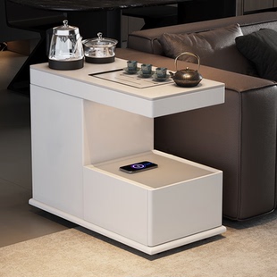 沙发边柜茶水柜自动上水烧水壶一体移动茶台茶桌2025新款高端茶几
