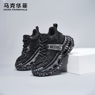 厚底增高防滑耐磨休闲鞋 老爹鞋 情侣潮流百搭时尚 马克华菲2025夏季