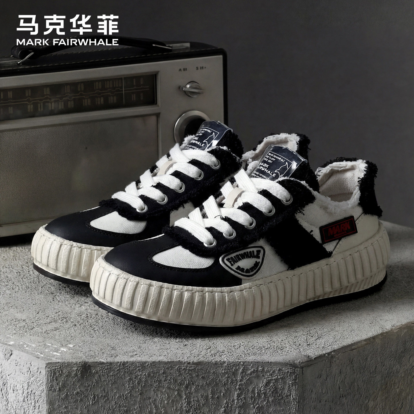 马克华菲时尚休闲男鞋2026年春季新款经典复古舒适户外低帮男板鞋,流行男鞋,休闲板鞋,淘宝优惠券,粉丝福利购,淘宝优惠卷