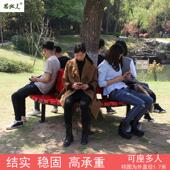 户外围树椅塑木公园椅广场防腐木树池座椅幼儿园树围椅凳子围凳