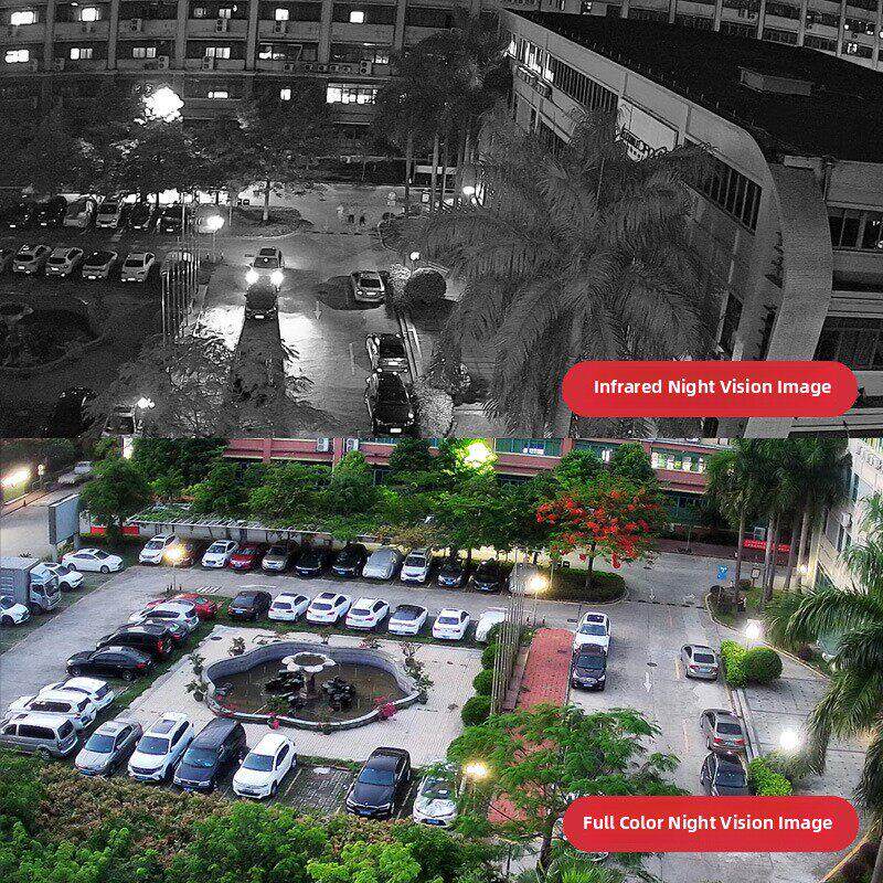 海康协议高清400万POE网络摄像头室外双光全彩监控摄像机音频夜视