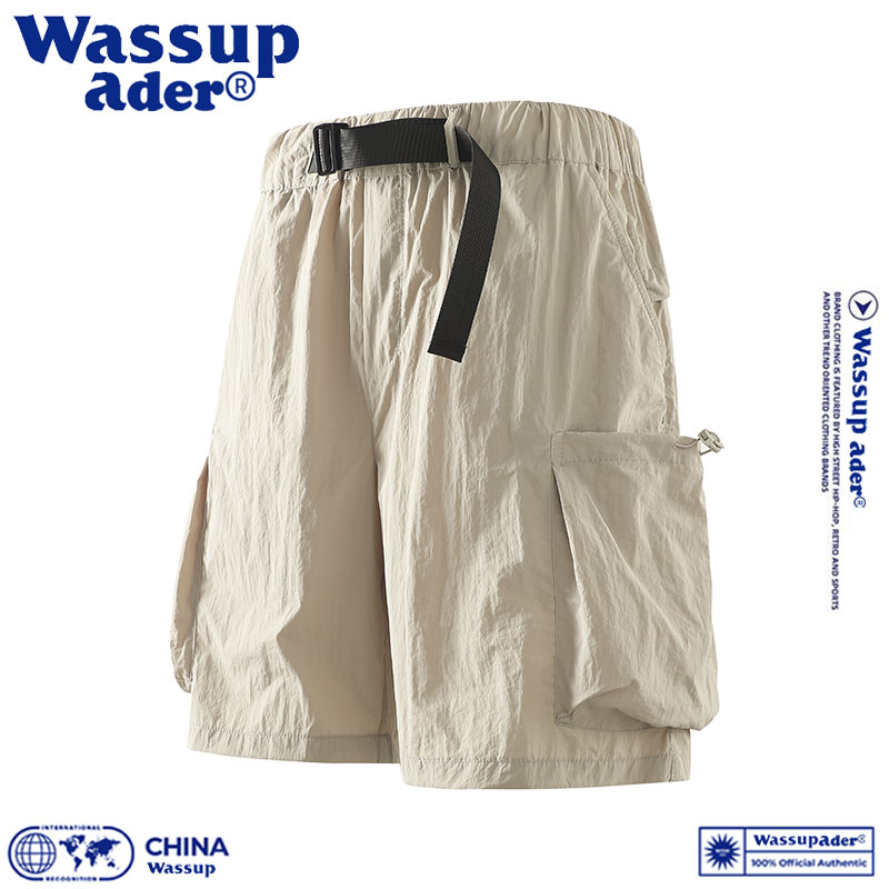 WASSUPADER美式工装冰感短裤