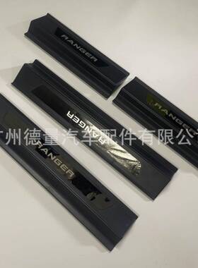 适用福特ranger22+迎宾脚踏板T9亚克力带字免打孔无损安装