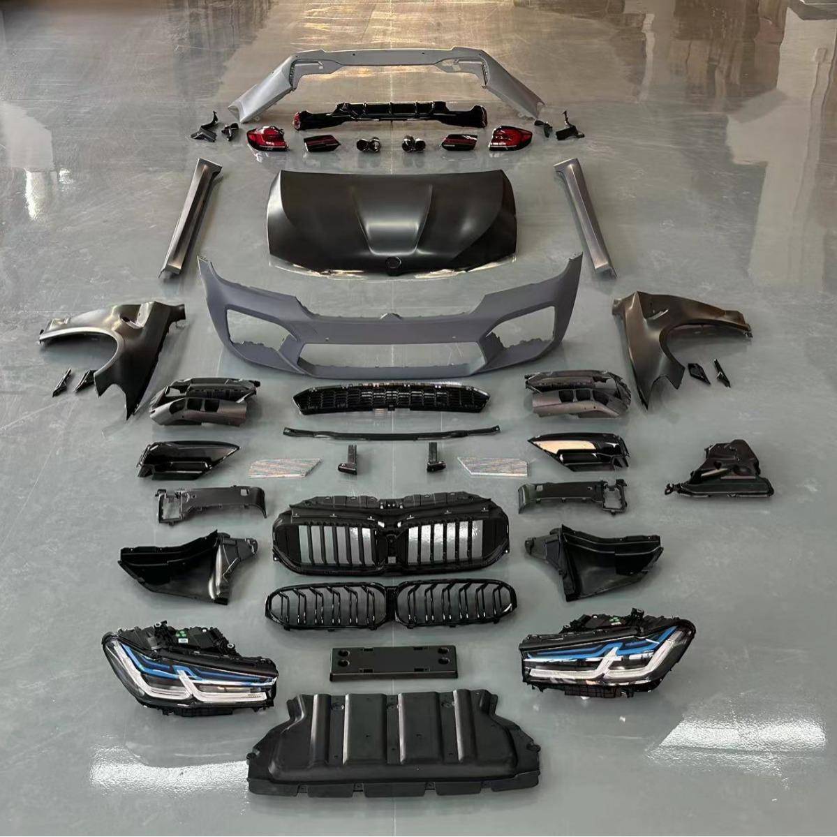 适用于宝马5系G30G38改装21-23款M5大包围大灯尾灯G30改新套件