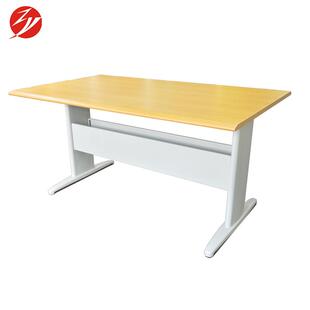 厂学校学生阅览桌图书馆阅览室书店阅览钢木桌椅豪华橡木阅览桌