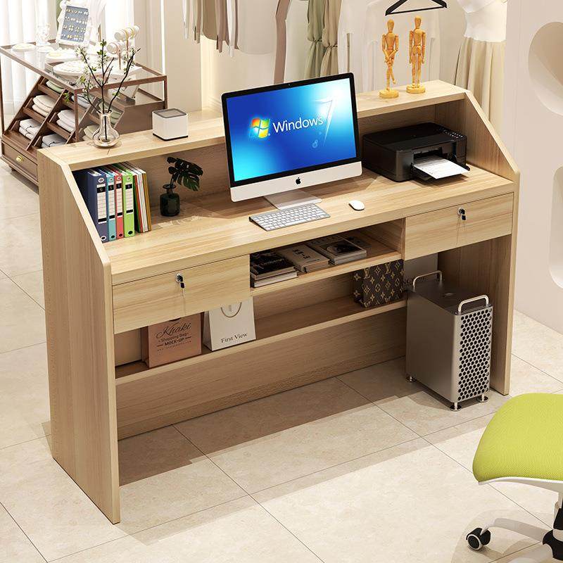 时尚吧台现代简约收银前台服装店超市小型女装店铺柜台接待,基础建材,脚轮/万向轮,淘宝优惠券,粉丝福利购,淘宝优惠卷