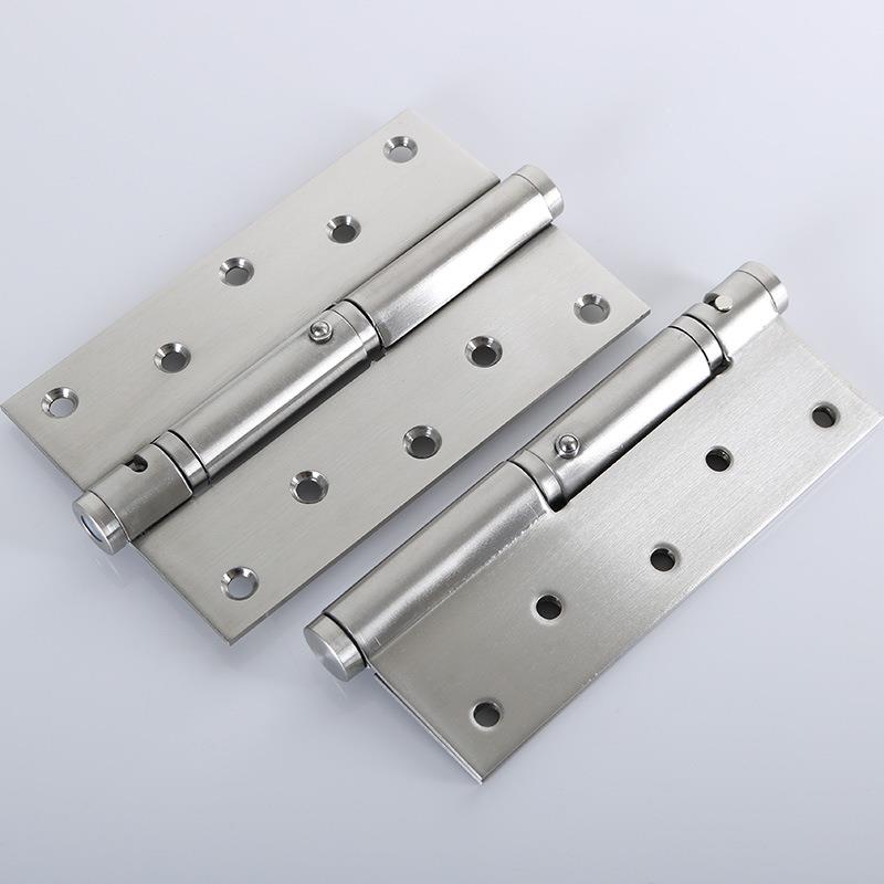 不锈钢液压隐形门合页自动关门缓冲闭门器定位弹簧合页铰链6寸2片