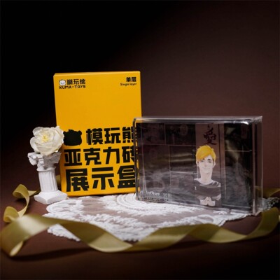 现货 模玩熊原创JS生日砖亚克力保护盒展示盒收纳 谷美配件 周边