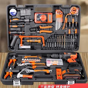 电钻五金维修大全多功能 组合工具车电工载万能全套工具箱家用套装