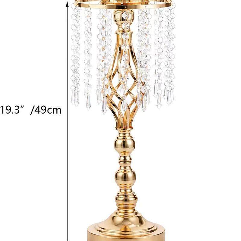 婚礼现场装饰花器铁艺欧式电镀流苏水晶路引花瓶复古罗马柱装饰,家居饰品,烛台,淘宝优惠券,粉丝福利购,淘宝优惠卷