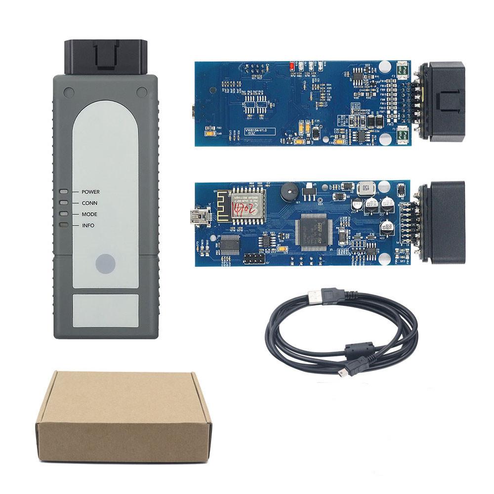 WIFIVAS6154ODIS固件版本1.9固件可升级支持WIN10汽车障诊断仪