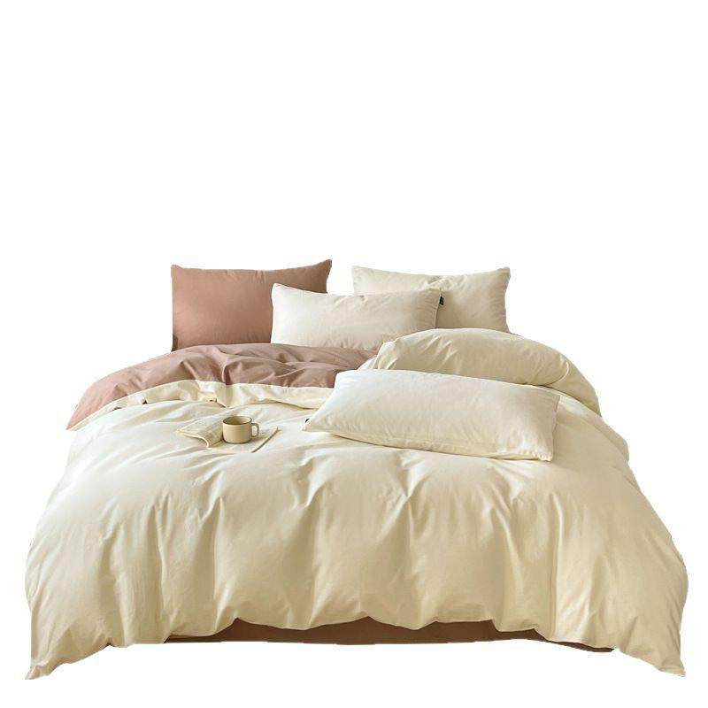 100%加厚全棉磨毛单被套纯色全棉纯棉可机洗被套单件厂家,床上用品,学生床品套件,淘宝优惠券,粉丝福利购,淘宝优惠卷