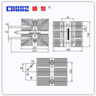 整流器风冷SF12SF14SF16可控硅晶闸管散热器散热片