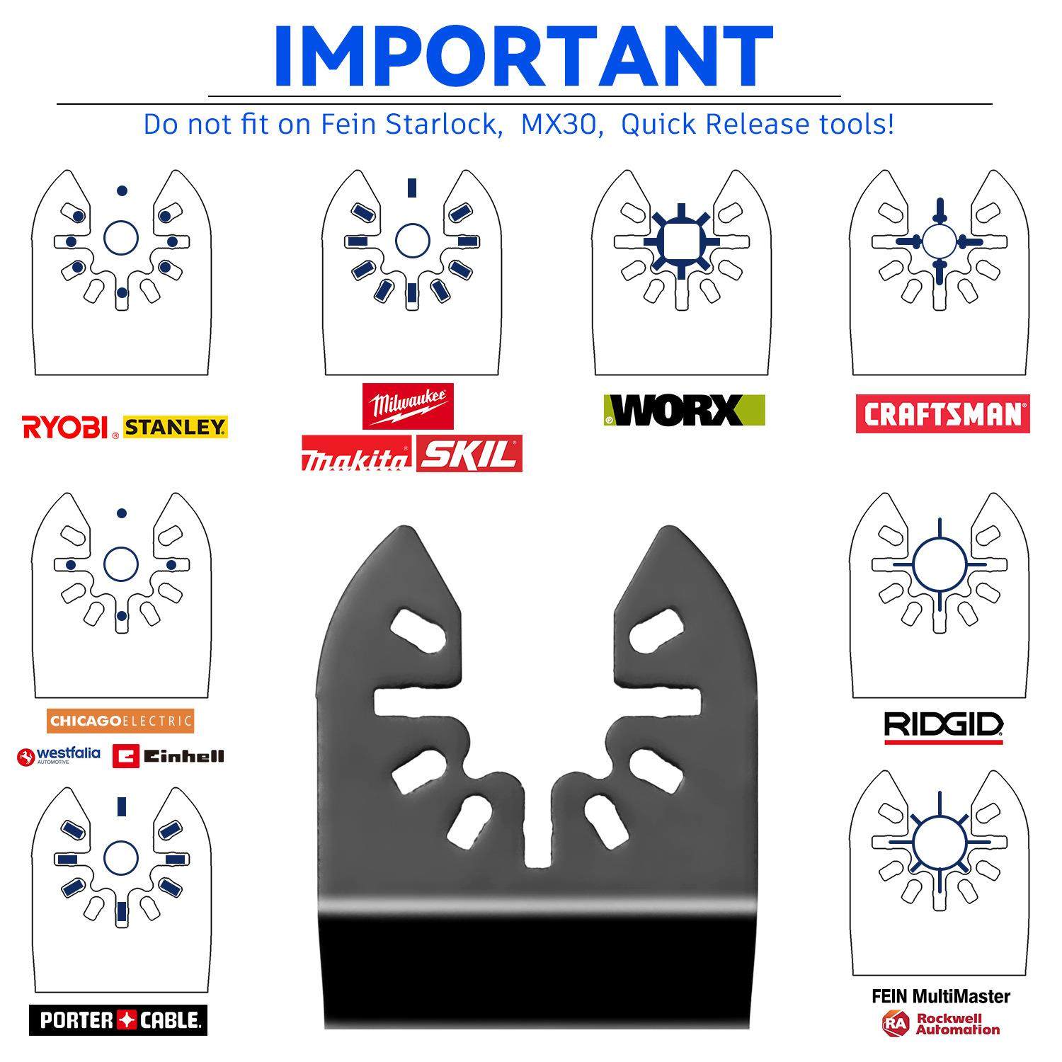 电商21件套装热销万用宝锯片木工电动工具配件摆动锯片