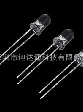 F5白发红长脚12000-14000MCDF5鼠标红5mm圆头超高亮红光大光圈