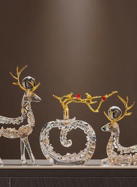 水晶葫芦摆件招财高档家居客厅电视柜酒柜装饰办公室乔迁新居礼品