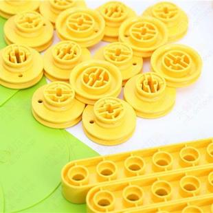 大颗粒齿轮积木套装 kj010培训班教具百变工程积木 9656