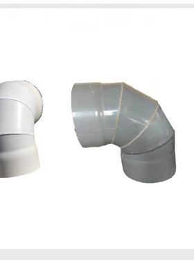PVC-U500弯头630灰色-白色710-800排水、排风、污45度弯头、三通