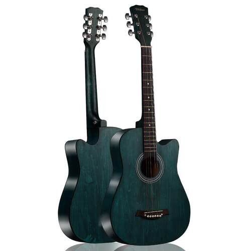 38寸缺角民谣吉他哑光D桶椴木吉他guitar入门练习琴工厂乐器