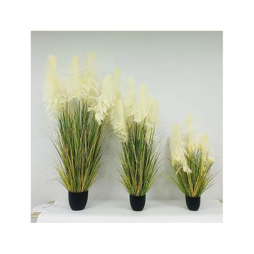 仿真花大型假花绿植盆栽芦苇干花大号芦苇芦苇草家居装饰道具摆件