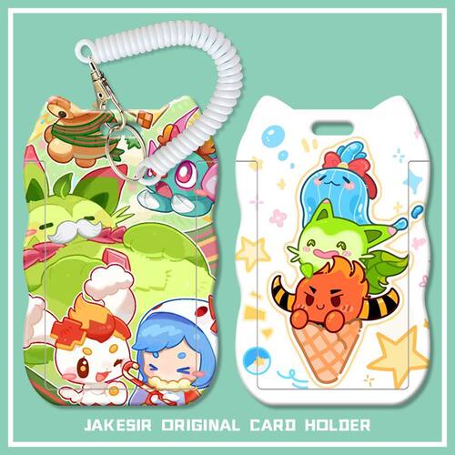 洛克王国周边学生滑盖卡套饭卡公交卡身份证保护套门禁校园卡