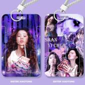 单依纯美女周边学生滑盖卡套饭卡公交卡身份证件保护套门禁卡校园