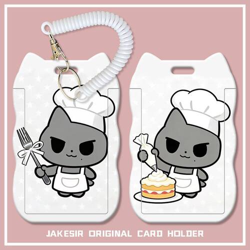 柳智敏just猫周边学生滑盖卡套饭卡公交卡身份证保护套门禁校园卡