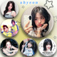 ahyeon郑雅贤新款 周边明星爱豆演唱会吧唧镭射马口铁徽章痛包谷子
