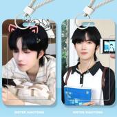 黄星可爱周边学生滑盖卡套饭卡公交卡身份证件保护套门禁卡校园卡