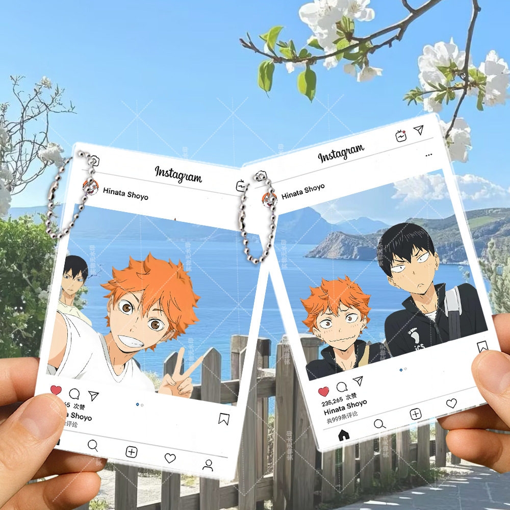 排球少年动漫二次元周边高清亚克力透卡亚克力合影卡书包挂件礼物