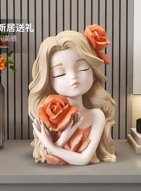 奶油风存钱罐摆件客厅只进不出大容量高级感儿童房女孩生日礼物