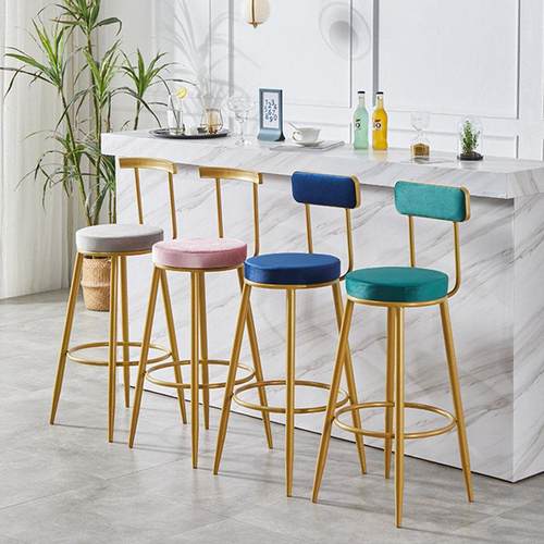 吧台椅现代简约轻奢高脚凳家用吧凳靠背高凳子酒吧椅子收银台吧椅