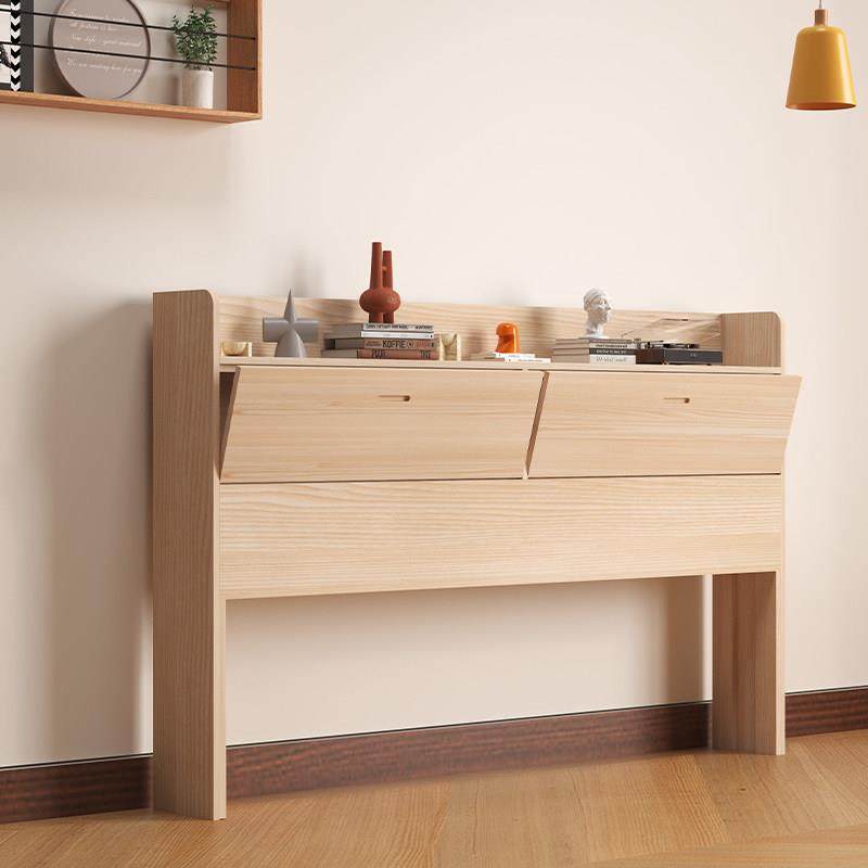 定制实木床头靠背板中式现代简约榻榻米实木床头板单床1.5米床头