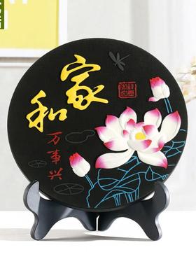 乔迁新居摆件家居饰品酒柜装饰小摆设客厅电视柜博古架工艺品炭雕