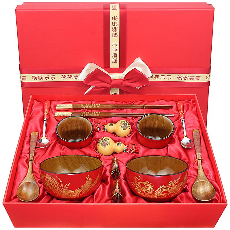 结婚礼物实用新婚创意礼品送姐姐哥哥闺密婚庆订婚高档特色碗筷