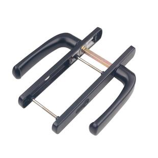 断桥铝门锁配件铝合金门锁把手面板115孔把手塑钢门把手中心距85