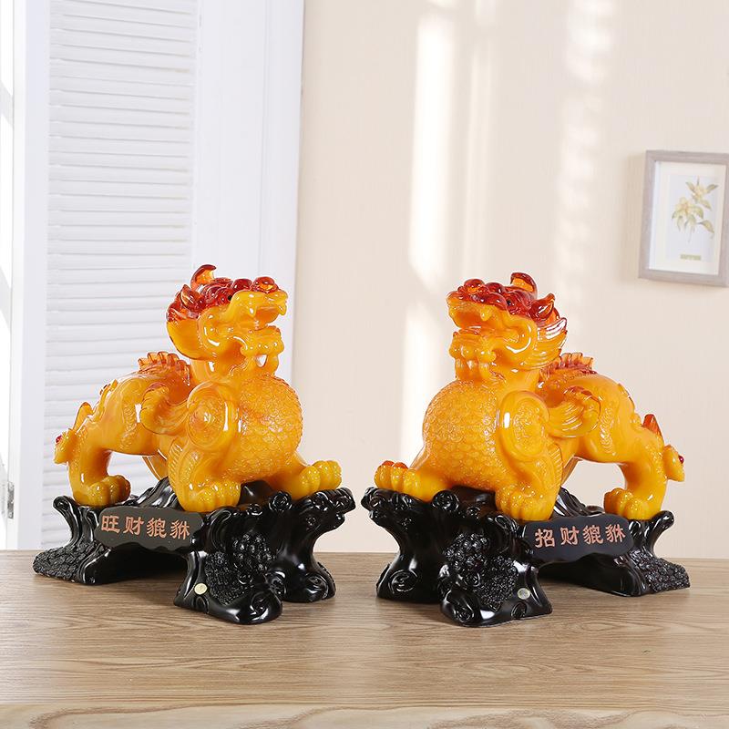 树脂工艺品招财风水摆件 旺财貔貅家居摆饰品 家居电视柜摆件