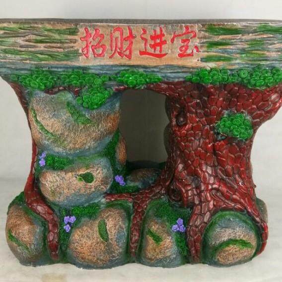 树脂工艺假山流水喷泉底座 创意家居室内装饰摆件流水盆景底座129