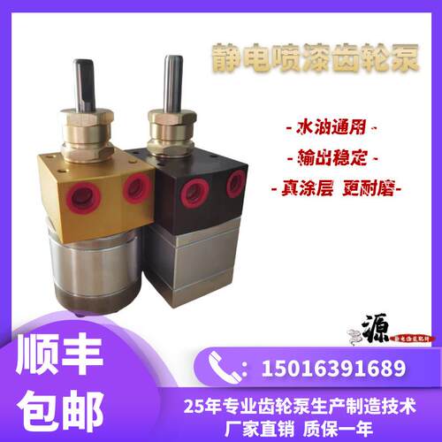 油漆涂料齿轮泵 3/5/6/8c 静电喷漆齿轮泵 涂料输送计量泵 油漆泵