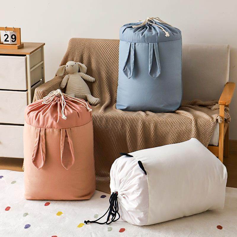 布艺棉麻儿童玩具衣物收纳袋束口大容量被子防尘袋整理箱搬家,橡塑材料及制品,亚克力管/有机玻璃管,淘宝优惠券,粉丝福利购,淘宝优惠卷