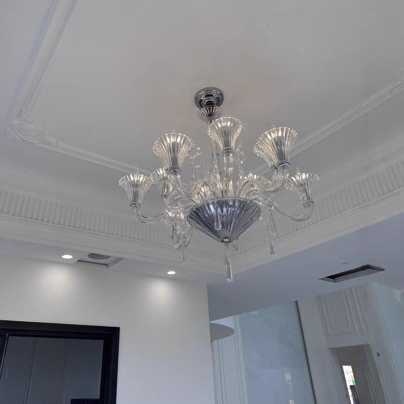 法式水晶吊灯客厅餐厅大气意式简约轻奢感设计师2025新款主灯