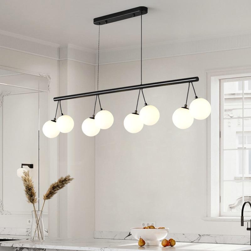 意式极简客厅吊灯设计师创意樱桃黑色餐厅魔豆灯现代简约卧室吊灯