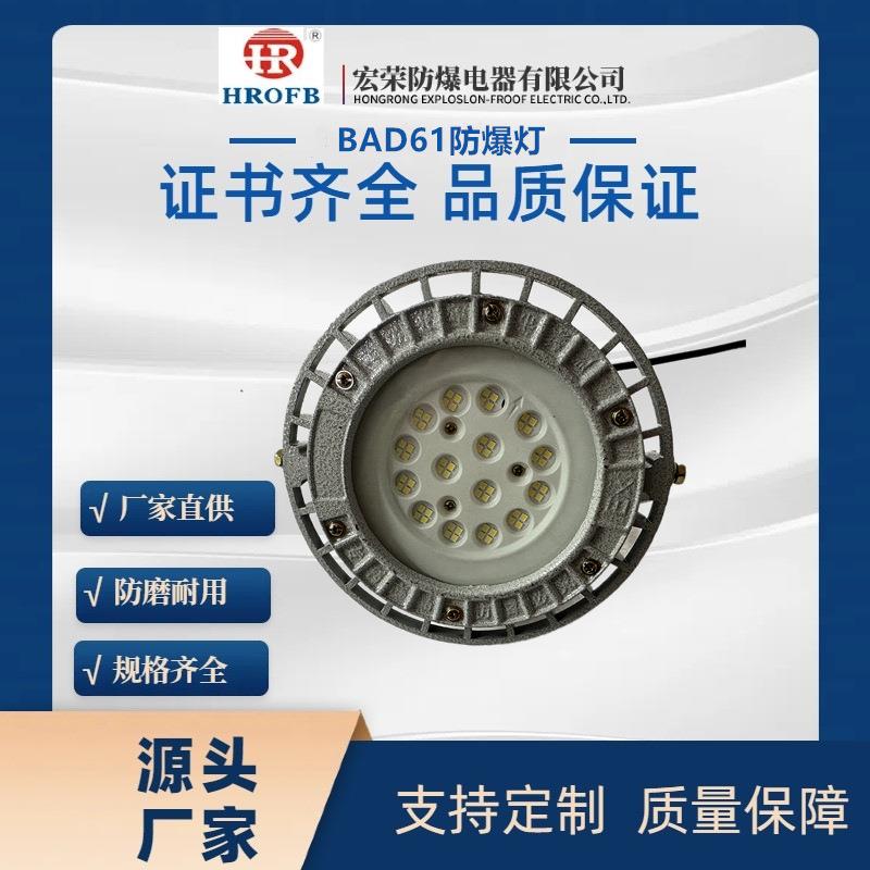 宏荣工厂仓库车间专用防爆免维护应急灯LED圆形防爆灯防爆灯具