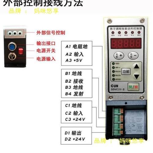 送料机数字调频智能振动盘控制器CUN-SDVC31-M/S/L振动盘调速