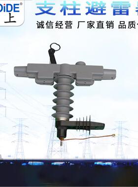 6-10kv支柱式避雷器HY5WBG-17/50T HY5WDG-17/50-T高压穿刺带护套